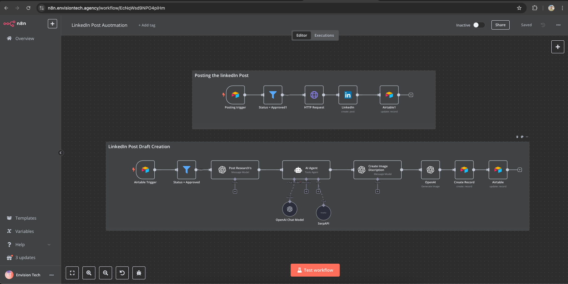 Automate Your LinkedIn Posts with Airtable and n8n