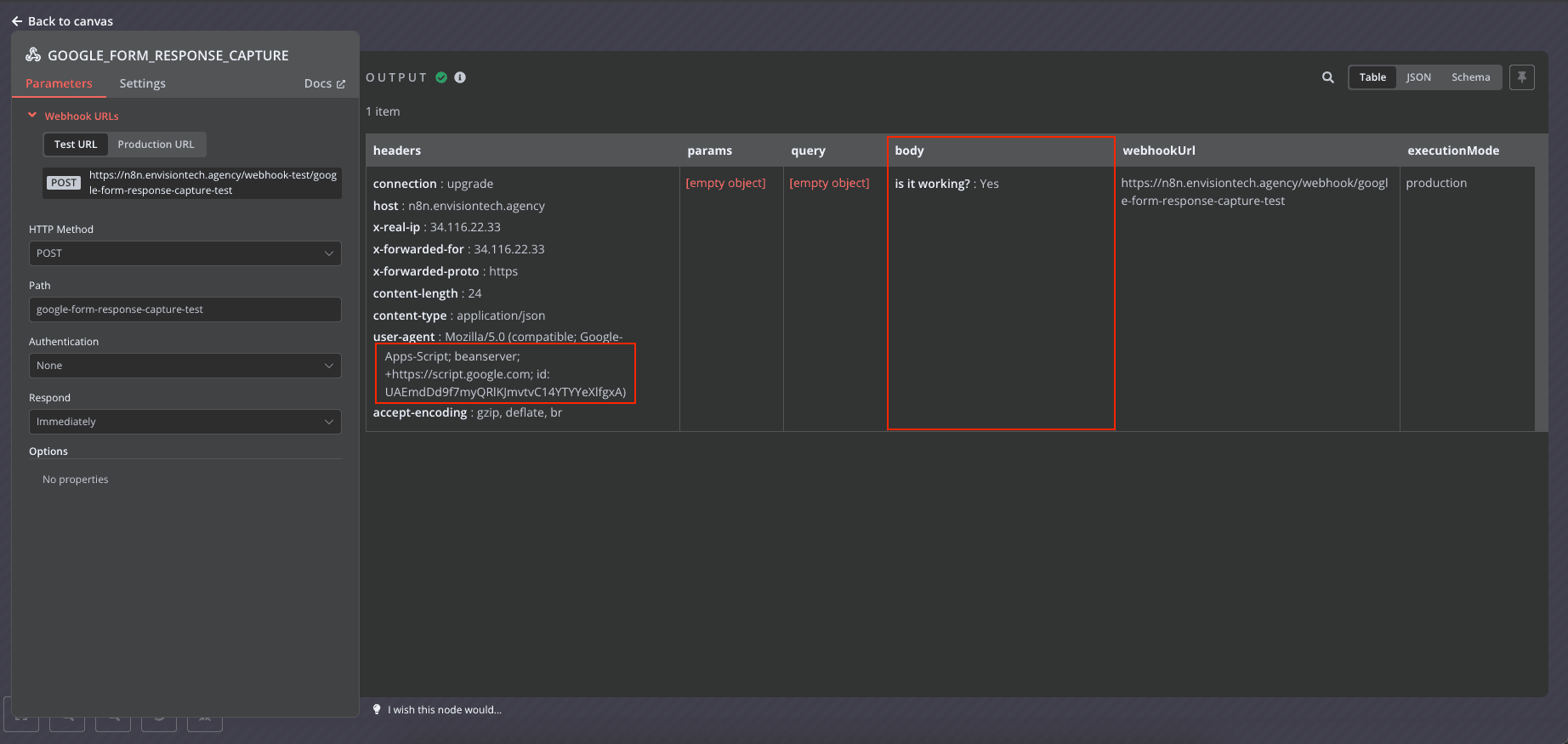 Google Form Response Capture To n8n Webhook